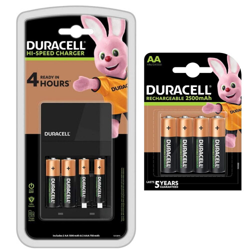 Duracell Duracell CEF 14 AA & AAA Battery Charger with 6 AA