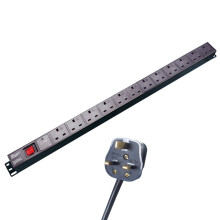 12 Socket Extension Lead PDU 3m Cable, Rack or Wal