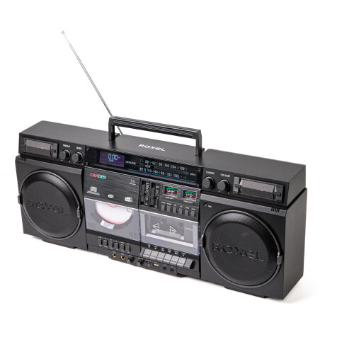 Roxel Roxel Camden Retro Cassette CD Player Boombox with