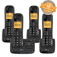 BT XD56 Quad Cordless Phones with Answering Machin