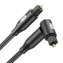 EMK 90 Degree Optical Audio Cable Digital Toslink