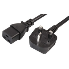 Pro Elec PEL01180 UK Plug to IEC C19 Power Lead, 1