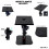 Desktop Speaker Stands Pair, Monitor Speaker Stand 2