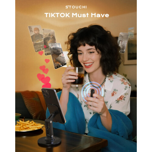 Stouchi Bluetooth 5.4 Scrolling Ring for TikTok, R 2