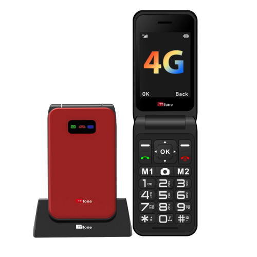 TTfone TT760 Flip 4G Big Button Mobile Phone for t
