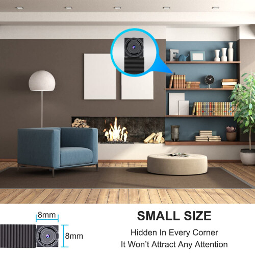 OTADUG 1080P Indoor Invisible Spy Camera, Mini Hid 1