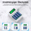 Delyeepow Rechargeable AA Batteries with Charger, 2