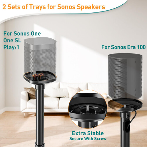 ELIVED Speaker Stands Pair for Sonos ERA100, Sonos 1