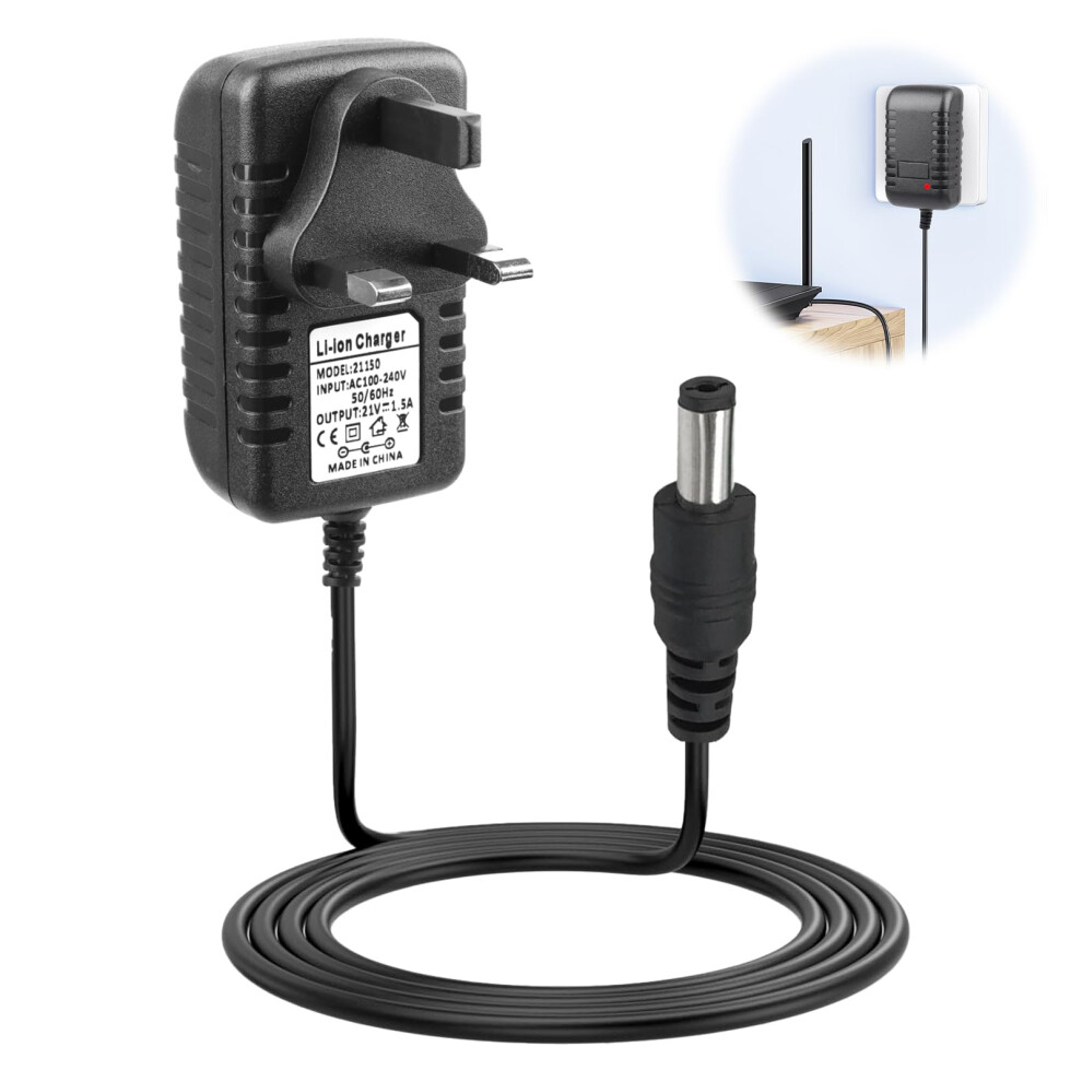 Unicavu 21V Battery Charger, 100-240V 50-60Hz Ac To Dc Pow