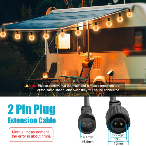 Dalugo 10M/33Ft IP65 Waterproof Outdoor Festoon Li 1