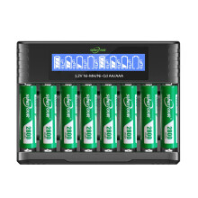 SUNLYTOUR 8 pcs 2800mAh Ni-MH Batteries with 8 Slo