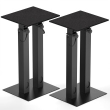 Height Adjustable Speaker Stands with Cable Manage