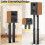 Height Adjustable Speaker Stands with Cable Manage 4