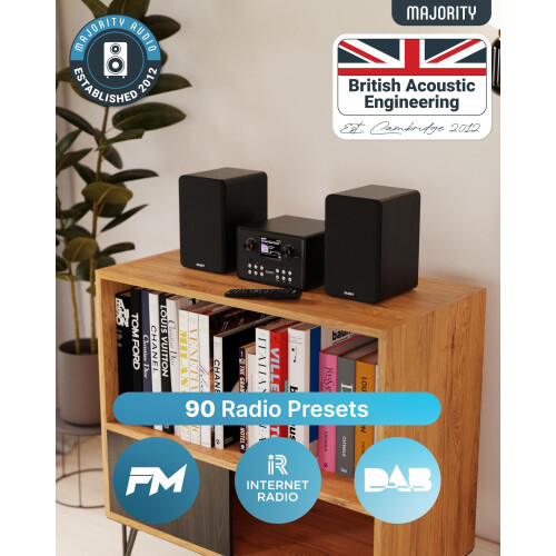 Majority Homerton HiFi Stereo System | DAB/DAB+ Di 1