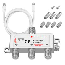 Neoteck 3 Way Sky Cable Splitter Satellite TV Aeri