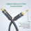 RAWAUX Digital Optical Cable 3m 24K Gold Plated To 2