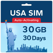 TSIM USA SIM Card 30 Day 30GB | High Coverage Mult