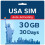 TSIM USA SIM Card 30 Day 30GB | High Coverage Mult 1