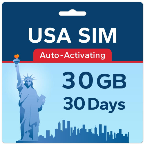 TSIM USA SIM Card 30 Day 30GB | High Coverage Mult