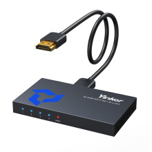 4K HDMI Splitter 1 in 4 Out with 5 Ft HDMI Cable,