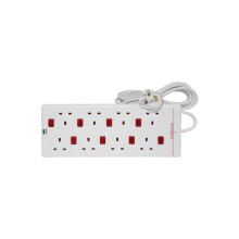 Mercury | 8 Gang UK Mains Extension Cable with Sur