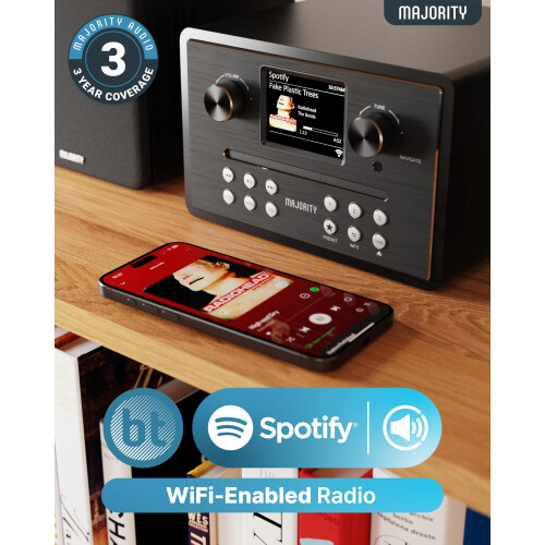 Majority Homerton HiFi Stereo System | DAB/DAB+ Di 2