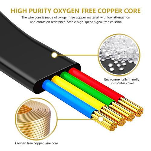 SAISN Telephone Coiled Cable Line Wire Flexible Ph 2