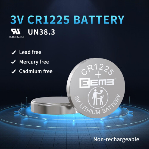 EEMB 6-Pack CR1225 Battery 3V Lithium Button Coin 2