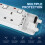 PARTH 2M Extension Lead with USB Slots 3 Way, 2 Me 6
