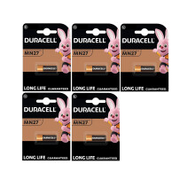 5X Duracell MN27 27A A27 8LR732 (5 Blister Packs o