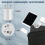 Herfair European to UK Plug Adapter, 2 Pack EU to 2