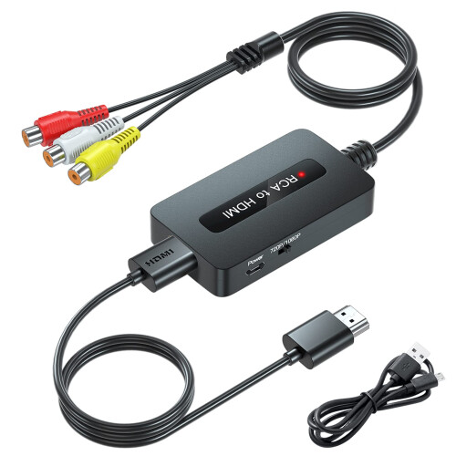 RCA to HDMI Cable Converter - CVBS Composite AV to