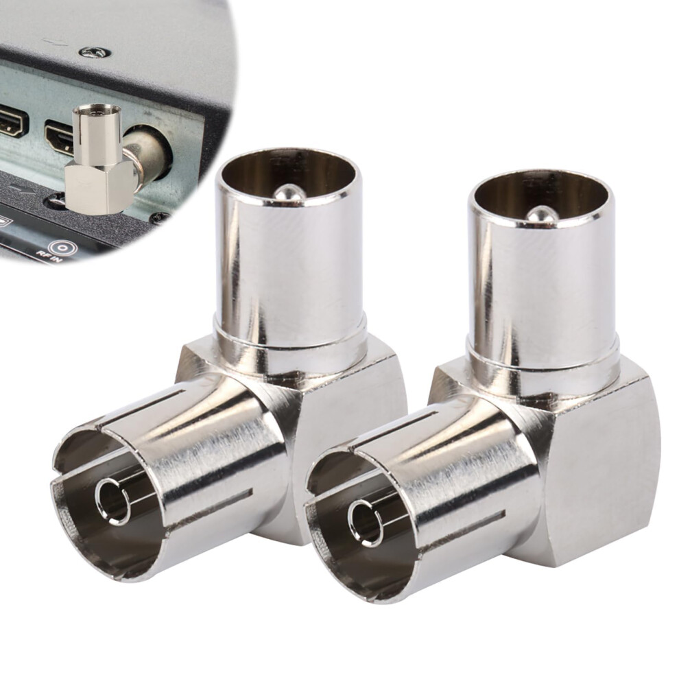 Photos - Cable (video, audio, USB) Gments 2Pcs TV PAL Male to Female Adapter TV Aerial Coaxial Adaptor Right Angle RF Coax Connector 90 Degree Cable Connector