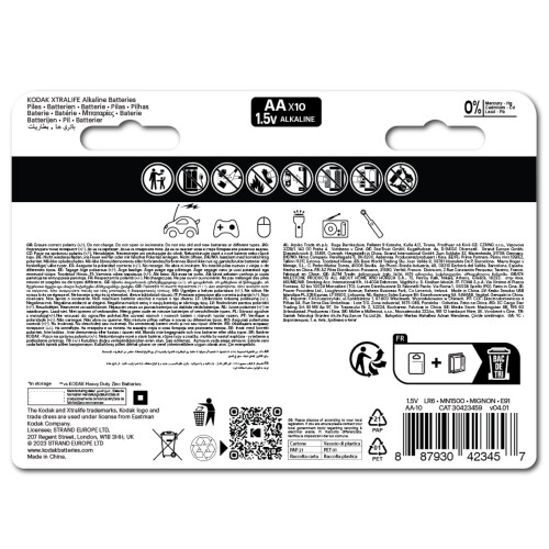 Kodak KODAK XTRALIFE ALKALINE BATTERIES AA 5+5PK 03/32 2