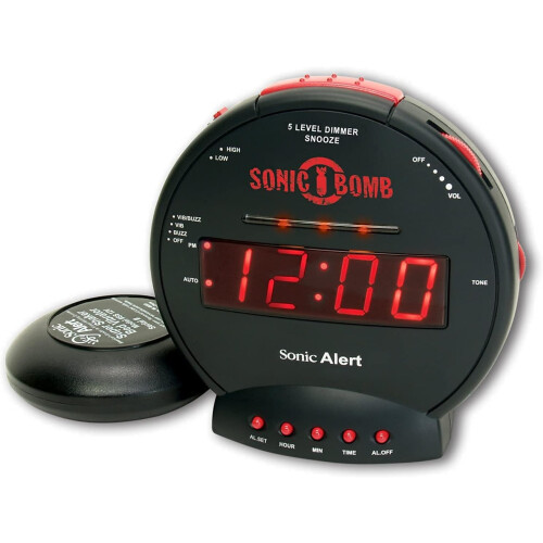 Geemarc Sonic Bomb - Extra Loud Alarm Clock with T