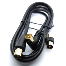 DRUT 1m TV RF Right Angle Male to Male Aerial Ante