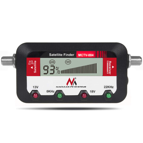 Maclean MCTV-884 Digital Satellite Finder with 25c