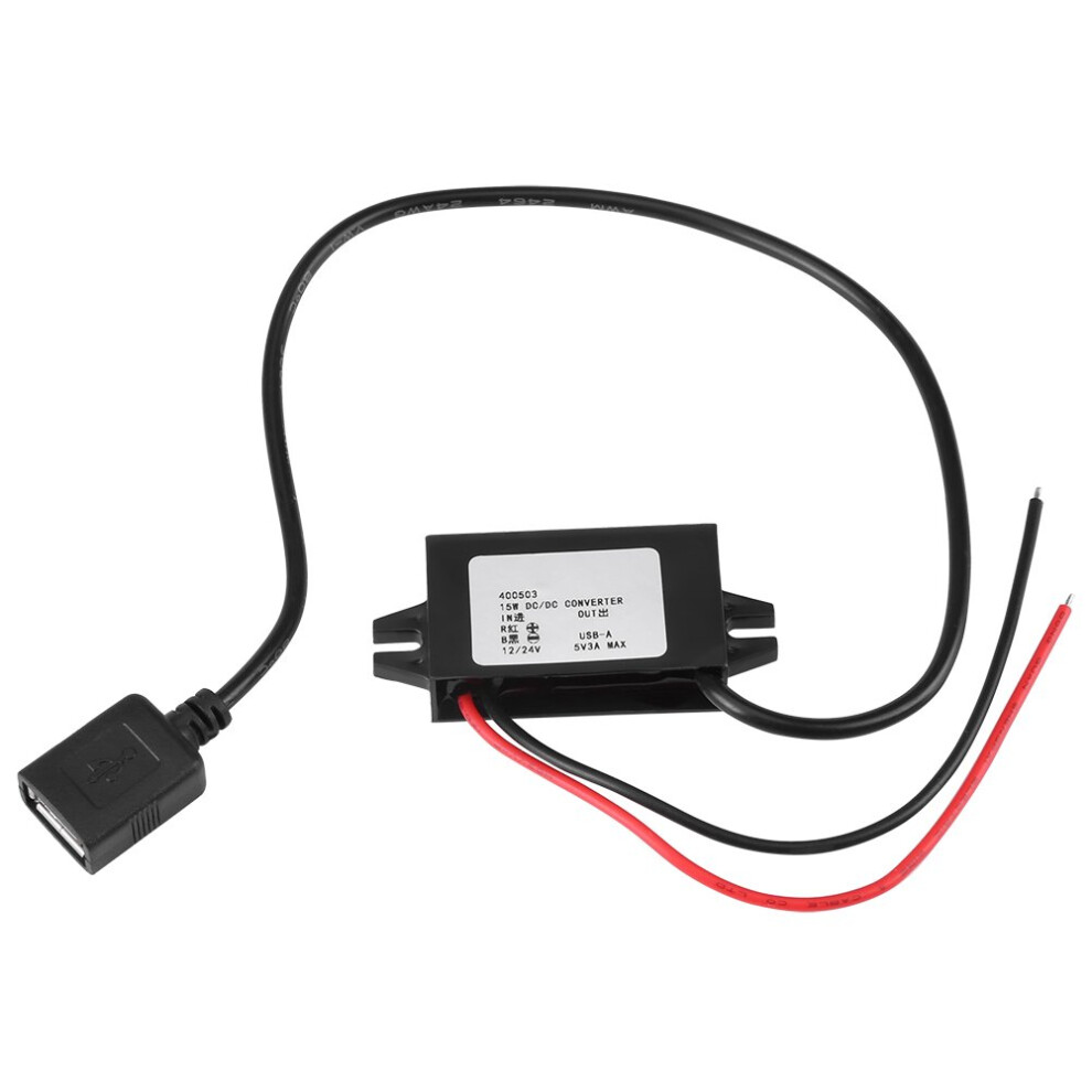 Dc-Dc Converter, 12V/24V To Usb 5V 3A Buck Adapter 00000063673937