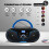 LONPOO Portable Boombox CD Player Stereo Sound wit 6