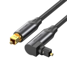 VENTION Optical Audio Cable Toslink Male to Male Optical Cable 90 Degree Right Angle Digital Optical Audio Cable for Home Theater, Soundbar, Game Con