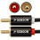 SEBSON RCA Audio Cable 1m, 2 Phono to 3,5mm Jack, 2
