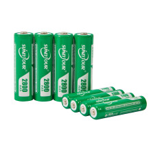 SUNLYTOUR 4 pcs 2800mAh AA Ni-MH Battery and 4 pcs