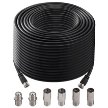 KUOQIY 20m 75 Ohm RG6 Coaxial Cable, F Male to F M