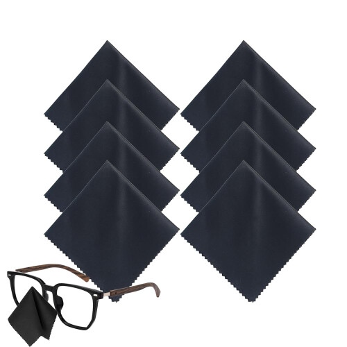 POWOMAO Microfiber Glasses Cleaning Cloths - For C