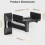 PUTORSEN Speaker Wall Mount – Fully Adjustable Uni 5