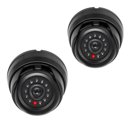 kwmobile Dummy Camera with Light - Fake CCTV Secur