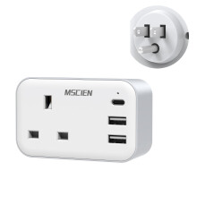 UK to US Plug Adaptor, Mscien USA Travel Adapter W