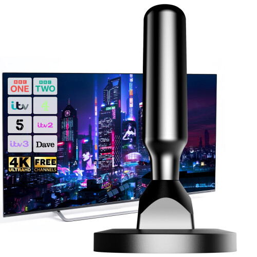 Indoor TV Aerial with Magnetic Base – Compact Digi