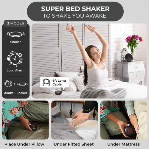Geemarc Sonic Bomb - Extra Loud Alarm Clock with T 1