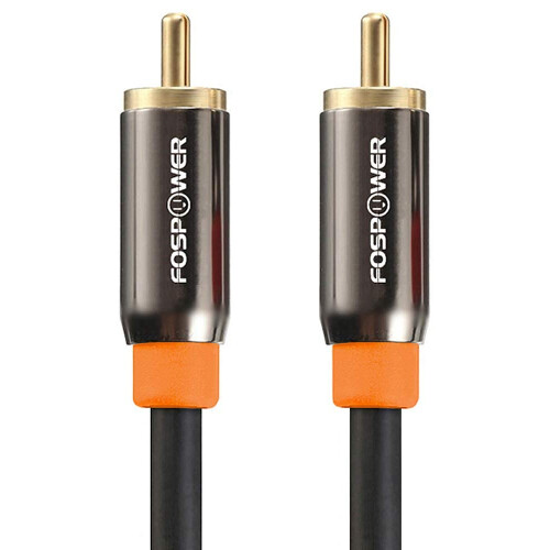 FosPower 1.8M/6FT Digital Audio Coaxial Cable, 24K